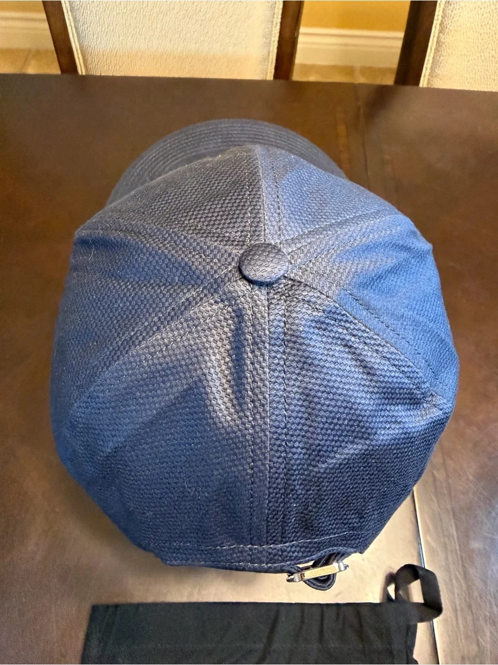New Gucci Logo Navy Baseball Hat Size L